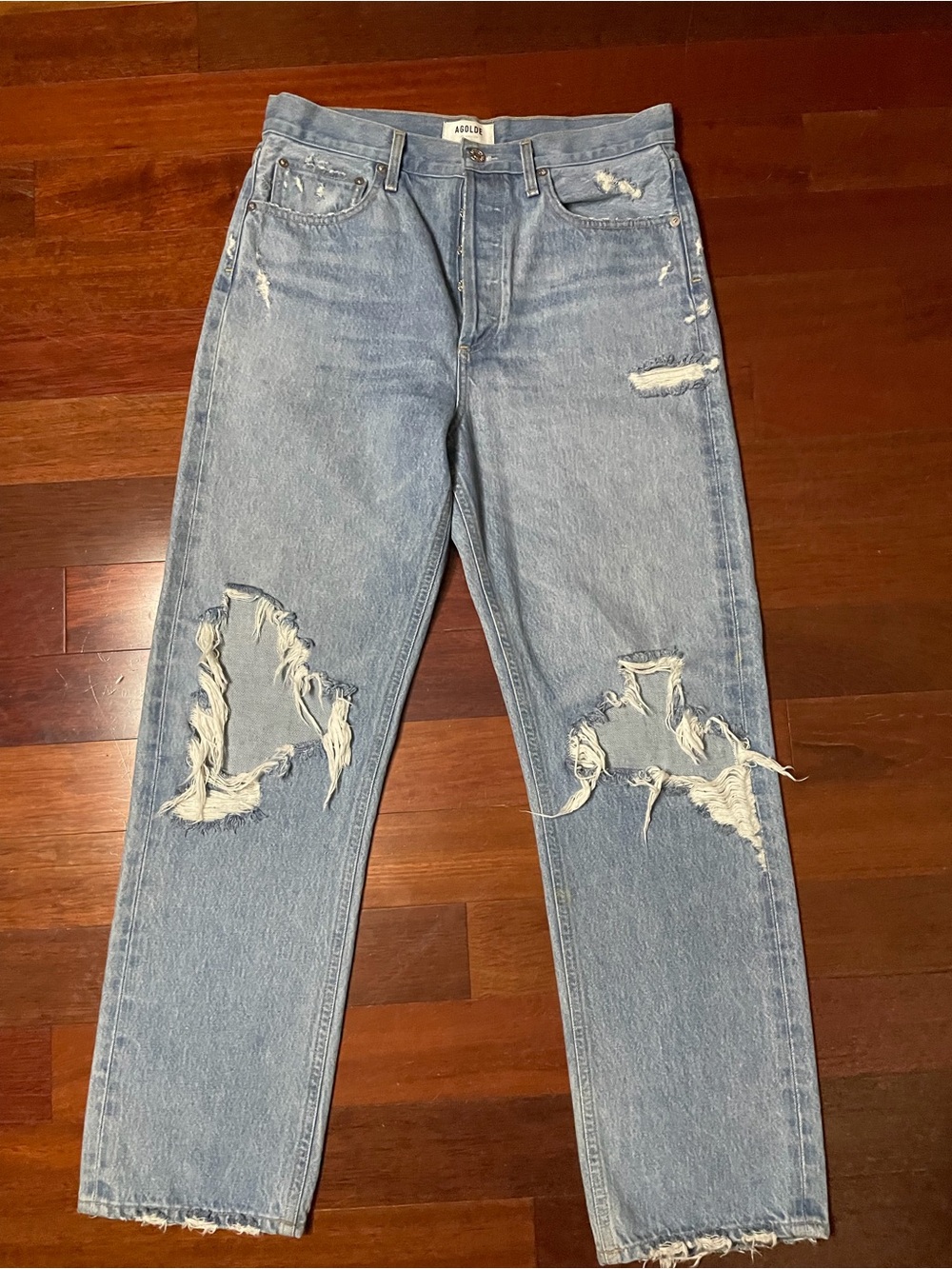 Light Blue Distressed Jeans